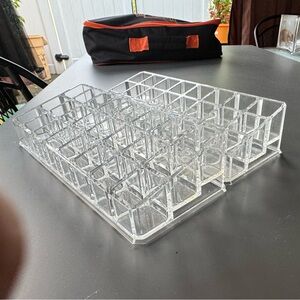 Set of two lipstick stands